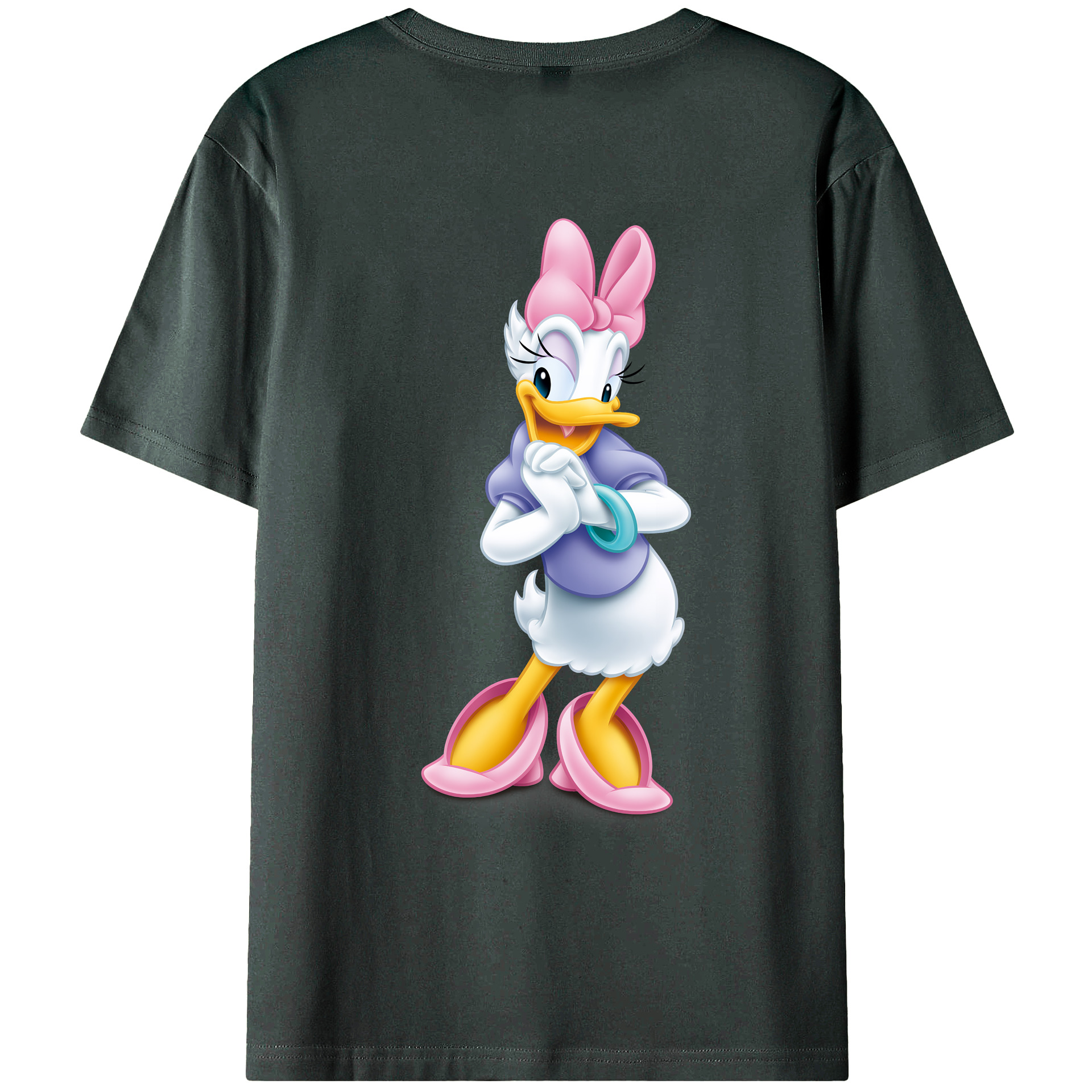 （画像用） ミッキーマウス Mickey Mouse 綿100％ メンズ半袖Tシャツ（バックプリント） 通気性